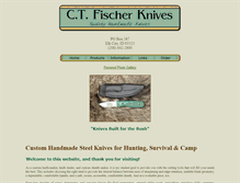 Tablet Screenshot of ctfischerknives.com